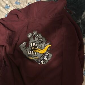 Santa Cruz Zip Up Hoodie Size Large Mens